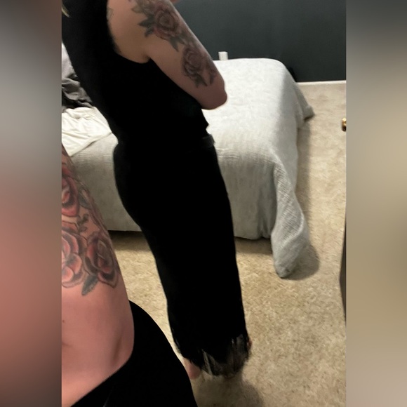 Vintage Boho Western Fringe High Low Skirt - Picture 16 of 16